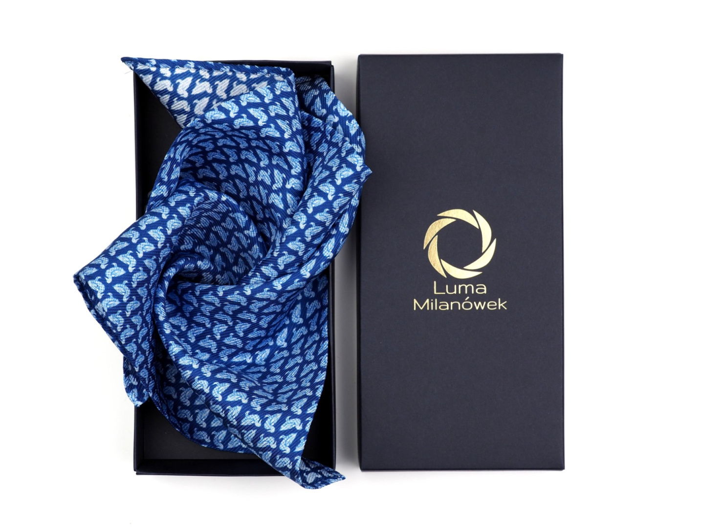 OUTLET PJ-237 Jedwabna Poszetka, w Kaczki 30x30 cm